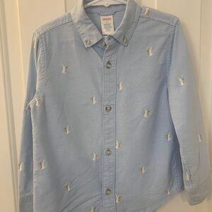 Boys Easter Button Down Shirt Size 5T